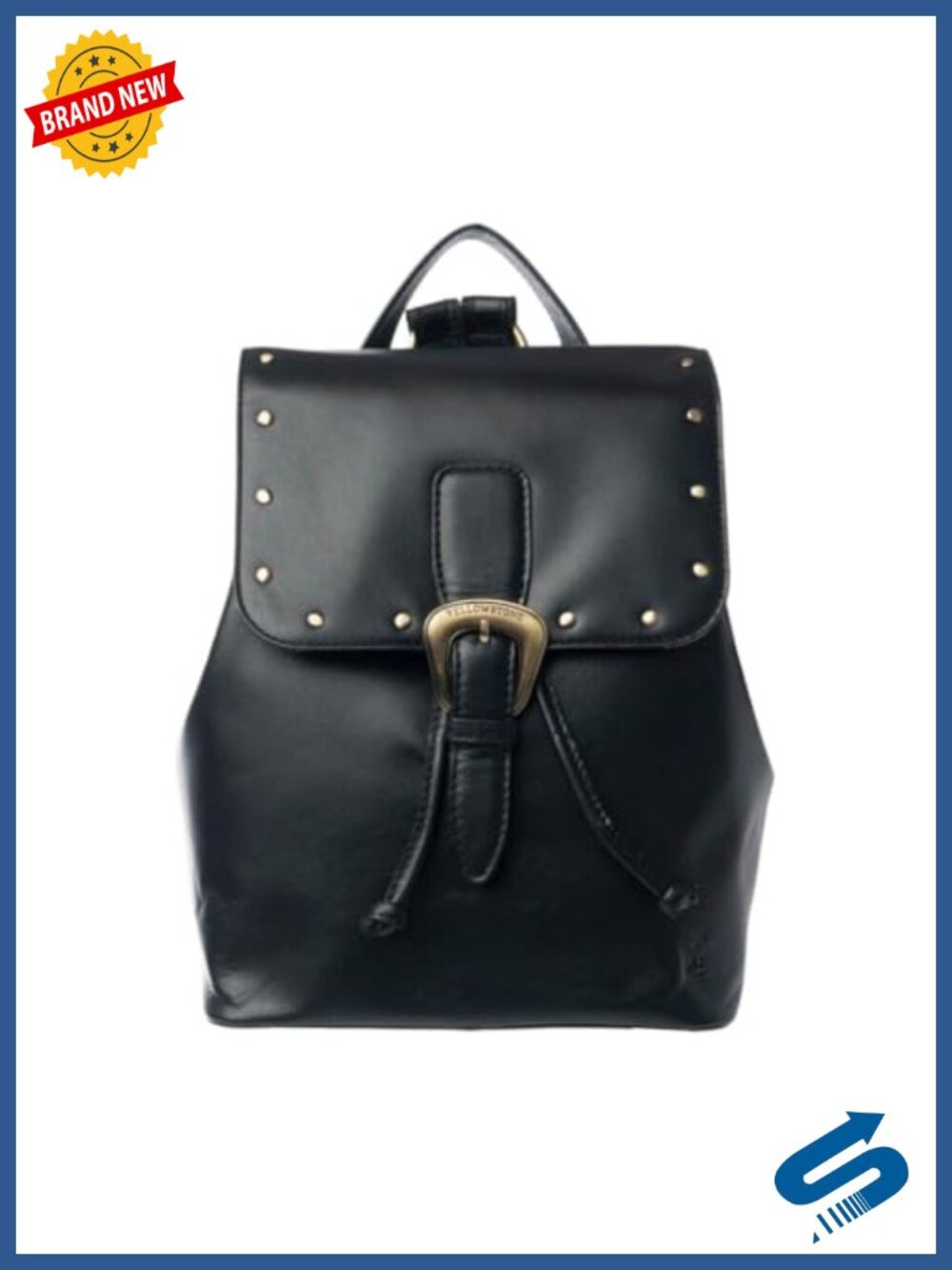Officially Licensed Yellowstone Studded Leather Backpack for Women - Western